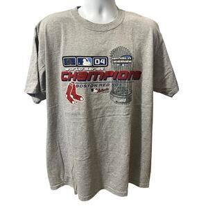 Vintage Boston Red Sox 2004 World Champion Gray Shirt Mens XL